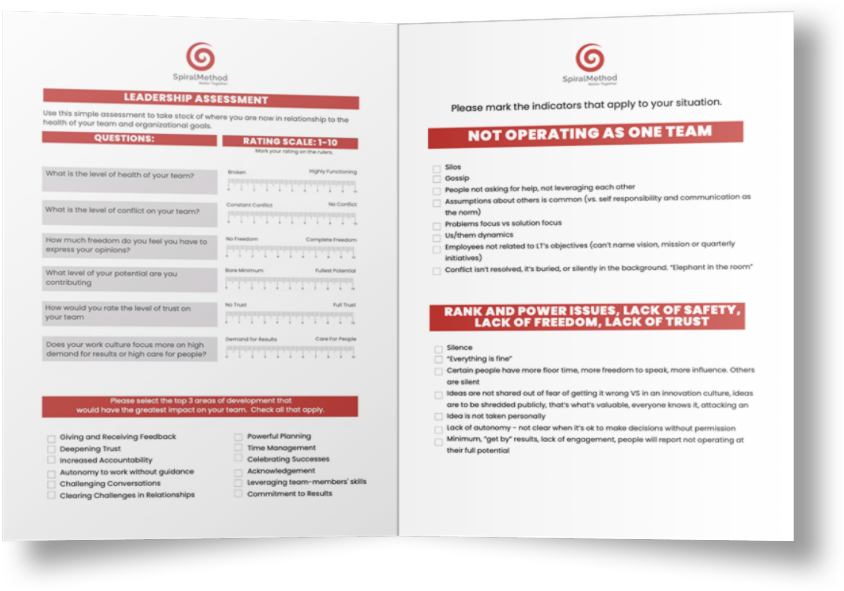 spiralmethod assessment - leaders